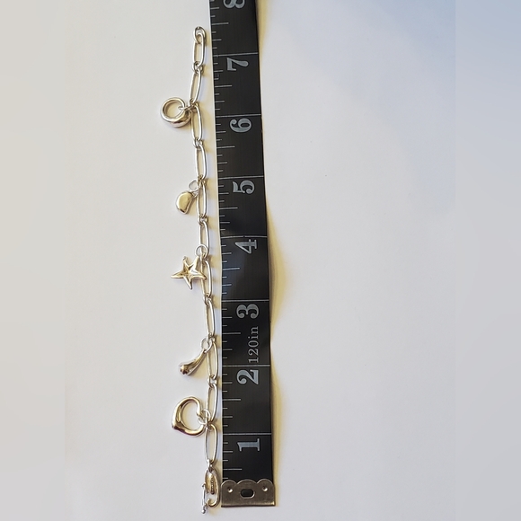 Tiffany & Co. Elsa Peretti 5 Charm Silver Bracelet - Picture 5 of 6
